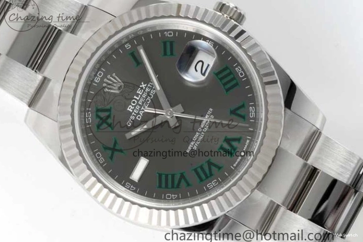 Roman Bracelet Edition Oyster 41 Dial 126334 DateJust Steel Gray Clean on 1:1 VR3235 904L Best 0506